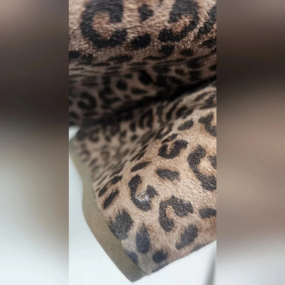 Dunes Women's Zoe Leopard Print Faux Suede Ankle Wedge Booties Size 8.5 W - Picture 15 of 15